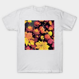 Autumn Flowers and Leaves T-Shirt